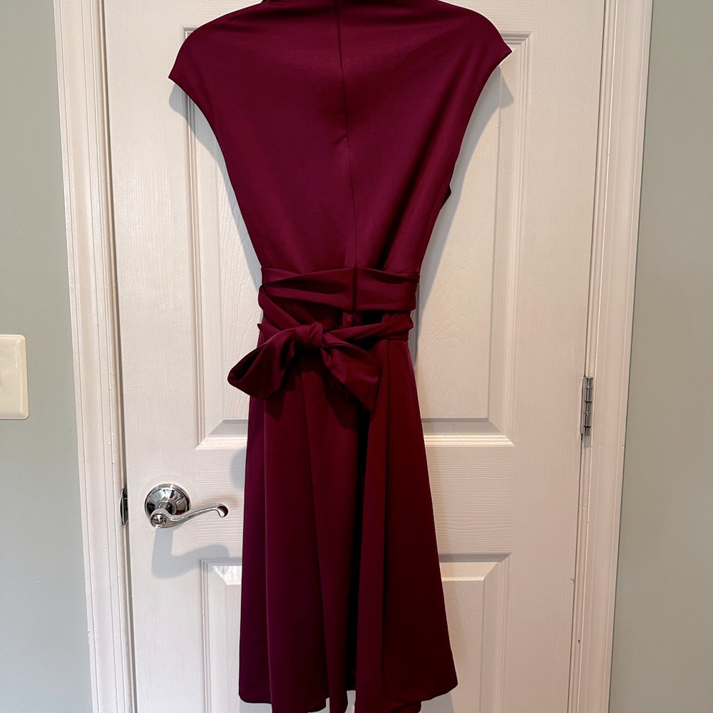 V neck business dress